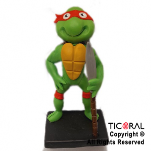 ADORNO TORTUGA NINJA RAPHAEL ROJO A. PORCELANA FRIA x 1